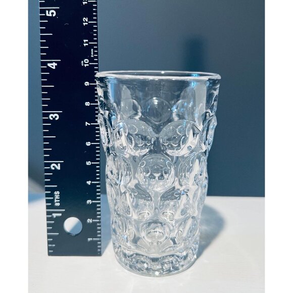 Vintage Bubble Glass Tumblers Set of 4 | Mid Century Retro Barware - Picture 10 of 10